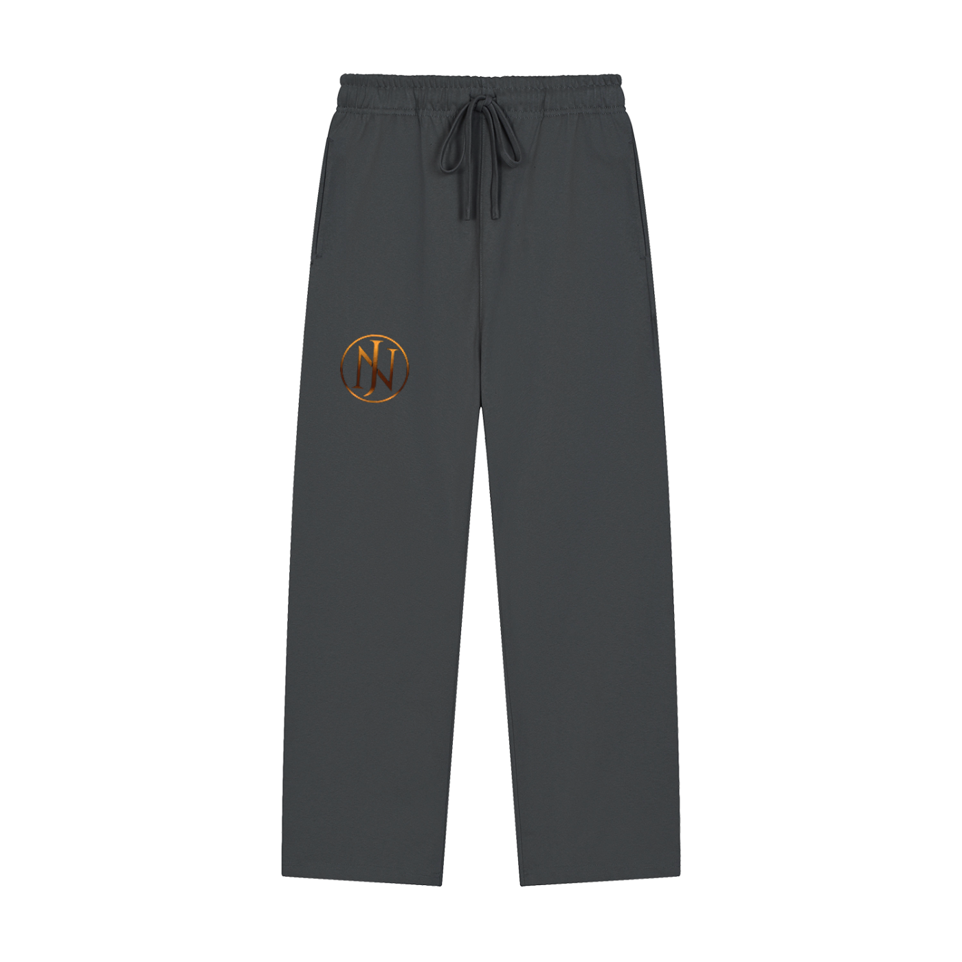 Solid Color Straight-Leg Sweatpants