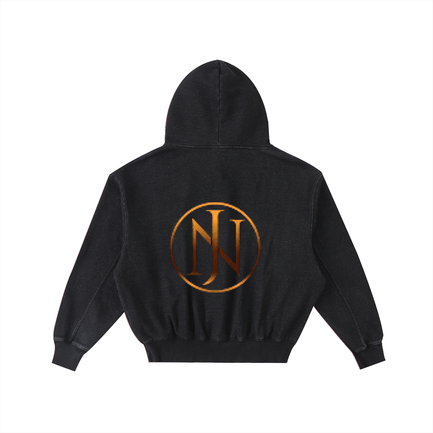 Frayed Enzyme Washed Fleece Hoodie