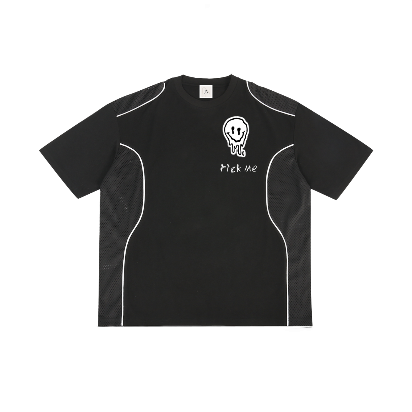 Contrast Piped Panel T-Shirt